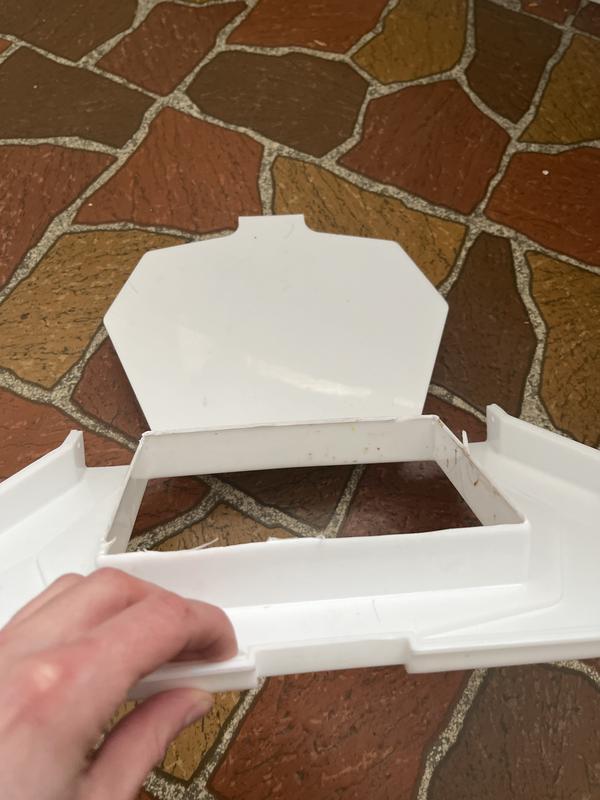 Showing where I cut the hole cause it wasn’t already done which seems very odd to me