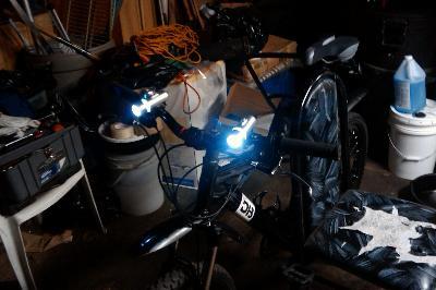 twin mounted lights