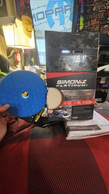 Tge 6inch pad is actually 5¼ backing. And the 5 pack kit is actual 6inch.