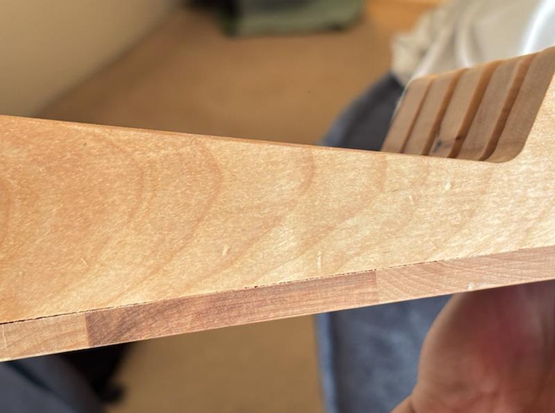 Opposite side is properly attached