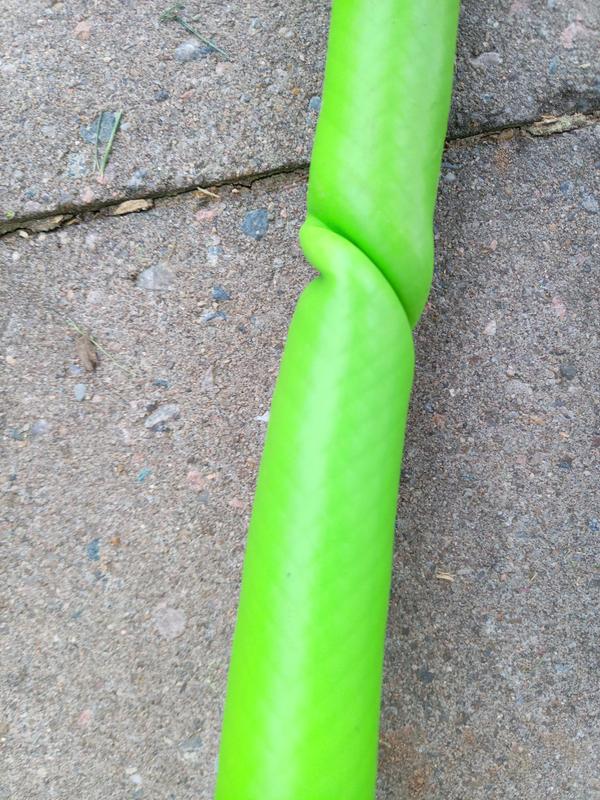 Permanent damage to hose