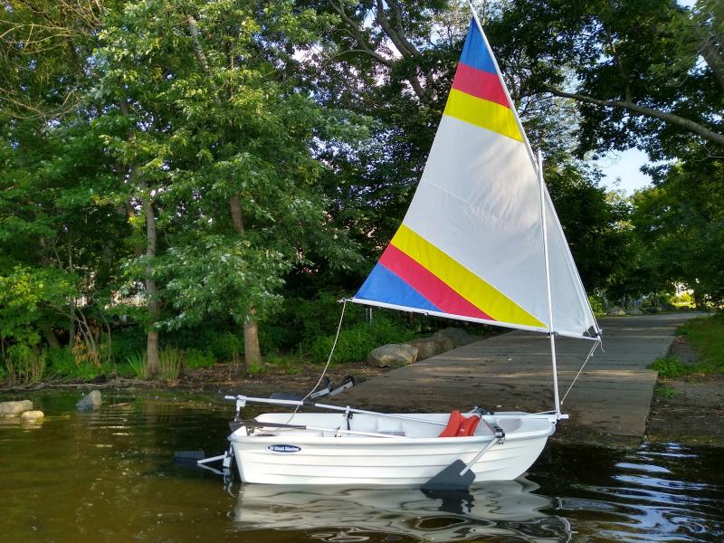 Water Tender with SailboatsToGo sail kit.