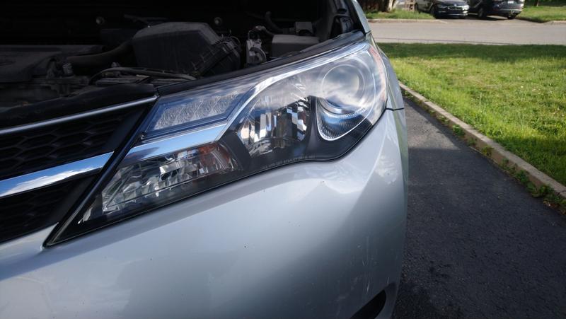 Résultat après le ponçage et l'application