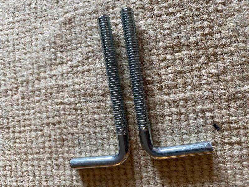 These look threaded - but are not. Those lines are just rings. Just go to a hardware store and get some 3/8 threaded eyelets. They work.