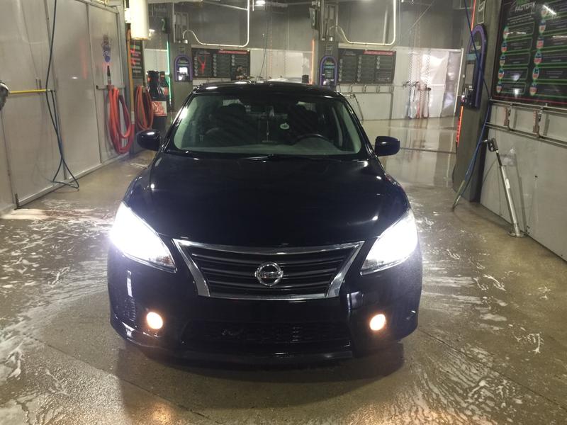 H11 Sylvania ZEVO LED on a 2013 Nissan Sentra SR
