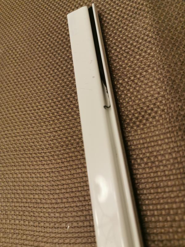 Spline tears easily while trying to remove it