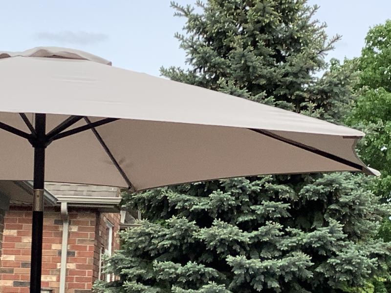 9ft beige patio umbrella