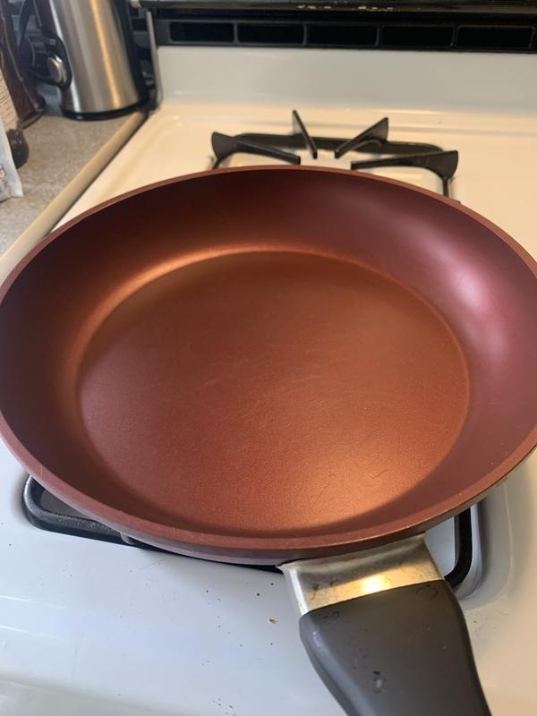 Has some light scratches but it’s as non-stick as it was when new. I’m impressed