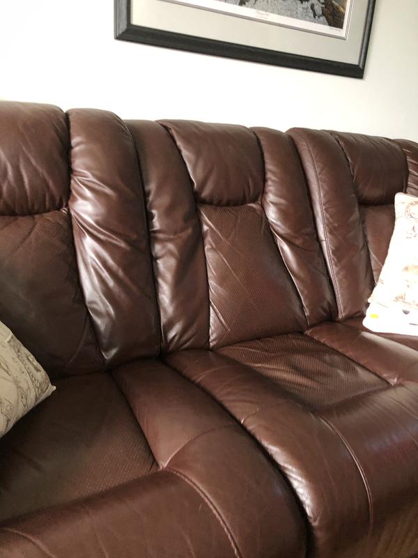 My shiny leather couch !