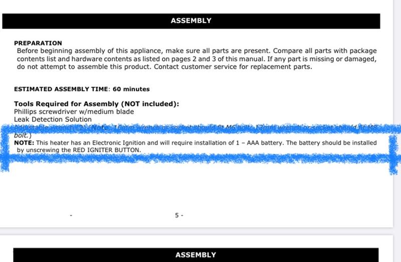 Fine print of instructions...