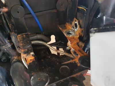 Ruined Bike Parts from leaking faulty battery