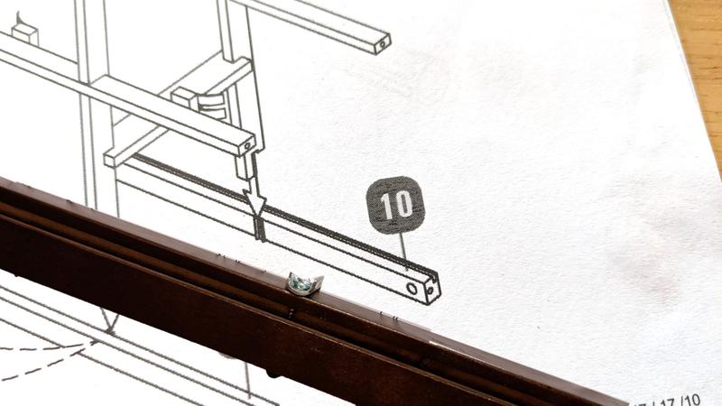 This part had the clip on the wrong side and the holes for the cam bolts incorrectly placed