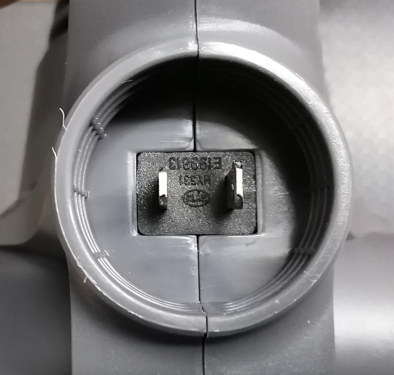 Embout mâle du souffleur.