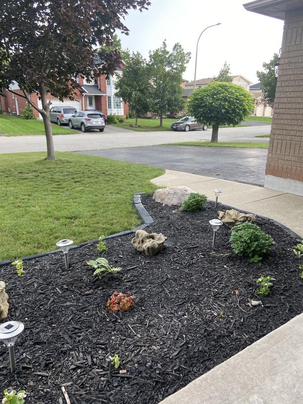 We also cover a similar sized garden in the back