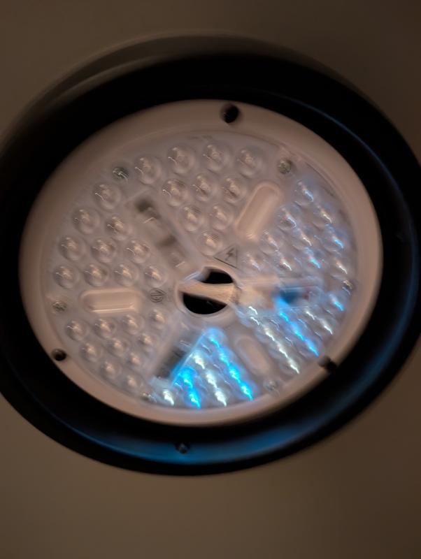 Showing the light only on half of the panel needs to be replaced.