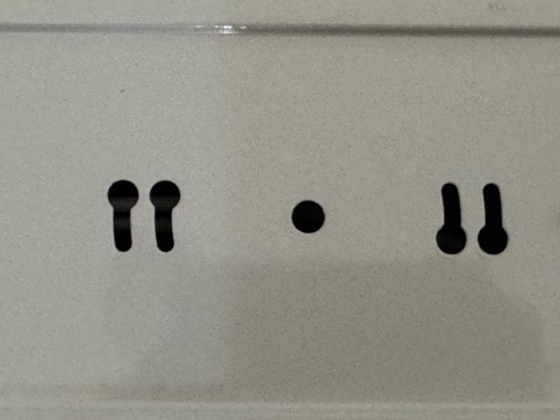 Lots of light but very small wire pass through.