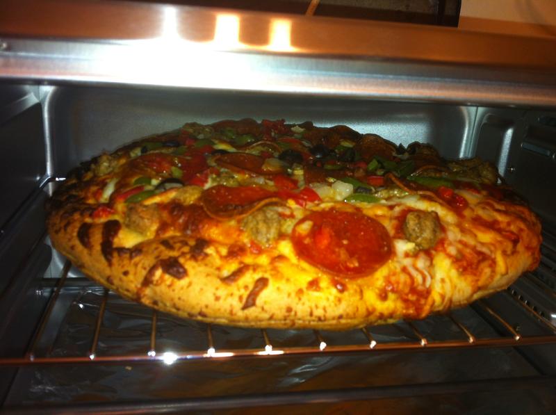 It really does bake a 12" pizza!