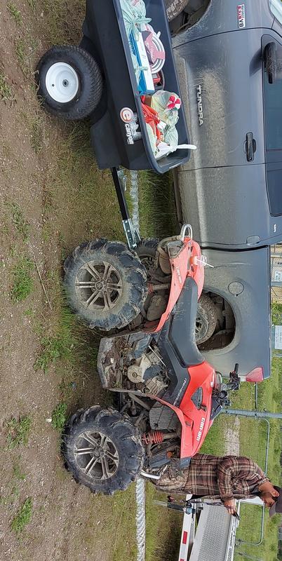 The groceries must have exceeded the 1000lb carrying capacity..