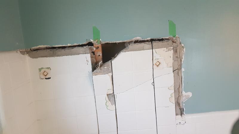 The grinder helped, but a crowbar was the best tool for the job.