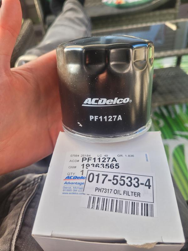 Ph7317 filter sticker over a the original filter sticker.