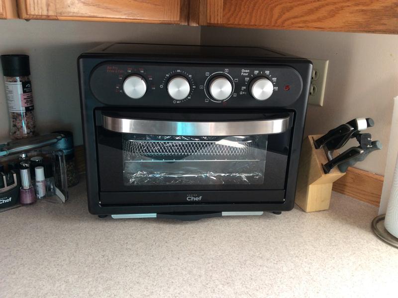 MASTER Chef AirFryer Toaster Oven w/ 5 Functions, Black Canadian Tire