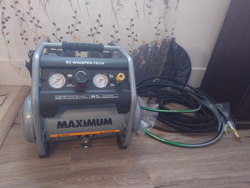 MAXIMUM 2 Gallon Quiet Air Compressor