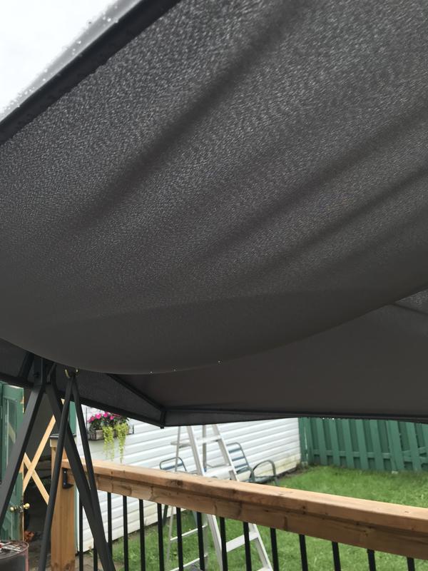 Canopy full of water