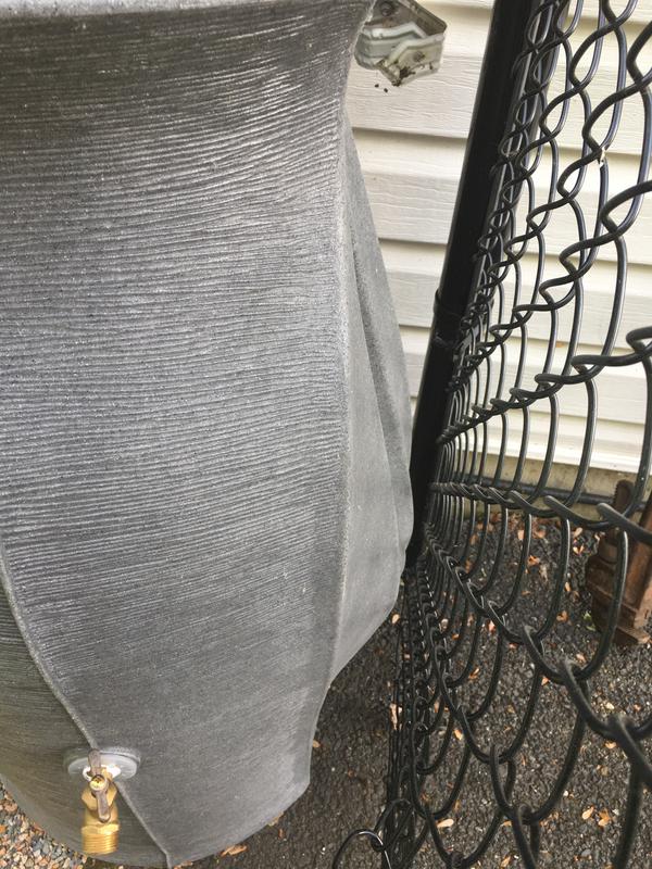 Bowed out back that is supposed to be flat. Happened during the first rainfall.