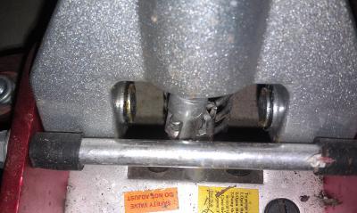 Sheared pin coming out from body of jack