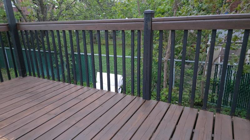 Deck, railing and spindles