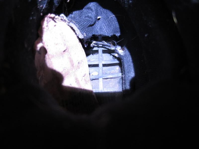 Collapsed inner heel