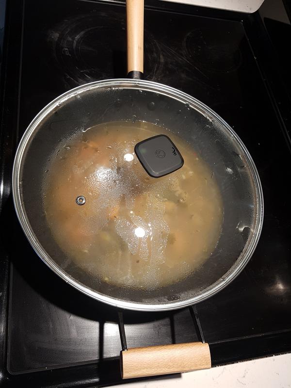 Nice large lid with steam hole