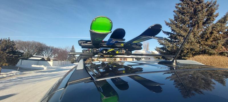 In addition to the ski rack, you will need the roof rack assembly to anchor it too.
