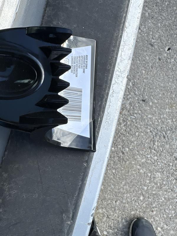 Broken scraper. Piece of junk