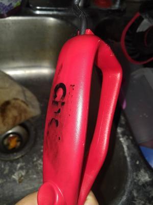 Ink runs off onto the palm of your hand.