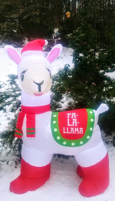 La La Llama Christmas Leggings