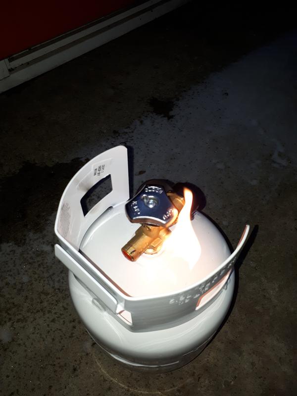 Dont check for leaks with a lighter