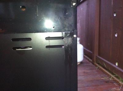 Thats where the grease is coming out