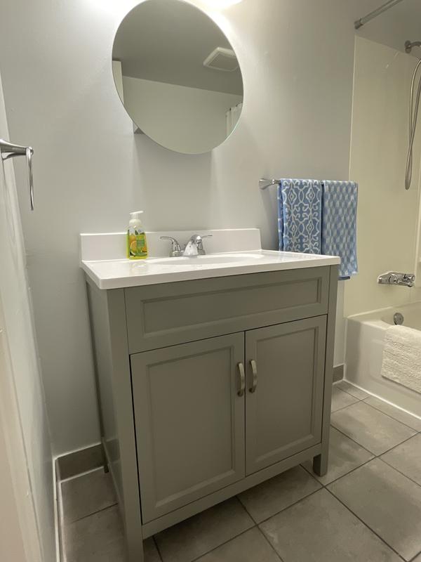 Canvas Elena Bathroom Vanity Grey, Bathtub Safety Bars Canadian Tire