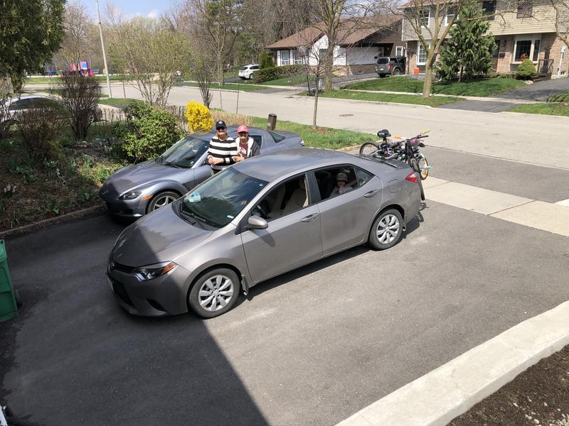 Trial run for the Sportrack 3 bike Rack with only 2 bikes