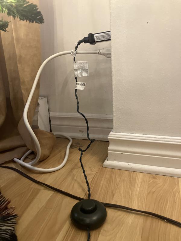 Le bouton super proche de la prise