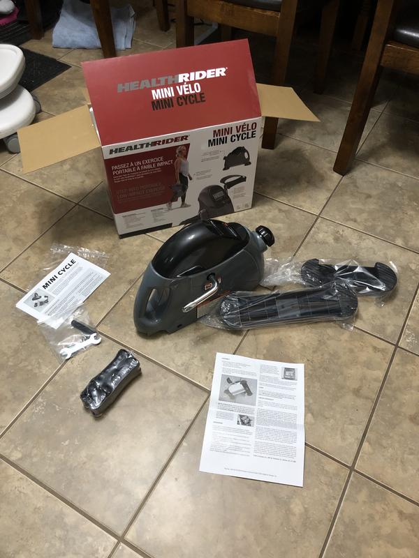 Healthrider Mini Cycle Under Desk Elliptical Foot Pedal Exerciser