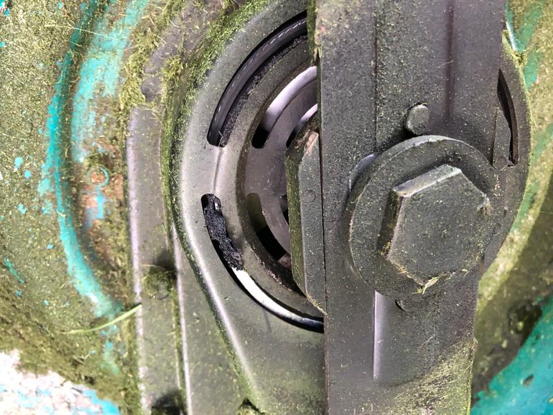 you can see the melted plastic in the openings in the housing