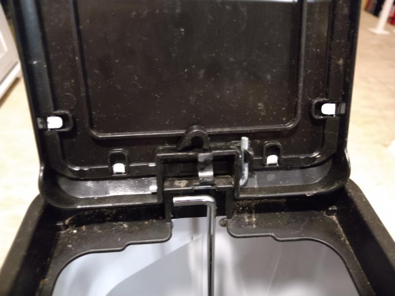 Plastic holder for lever broke