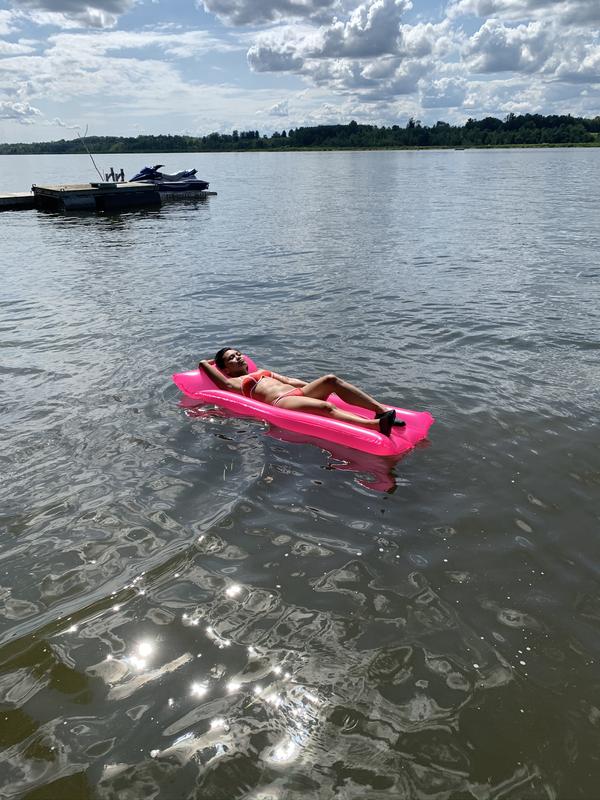 my daughter is less than 100 lbs and loved it as well.