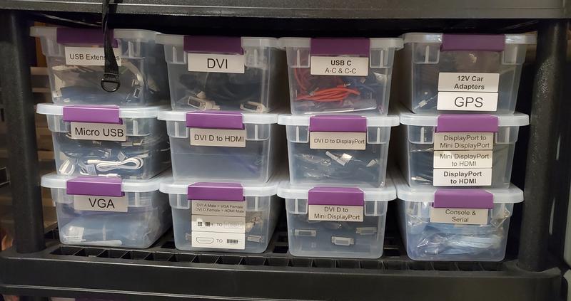 12 fit perfectly per shelf on 36" resin shelving