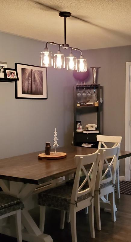 New light without using extra lengths from the ceiling