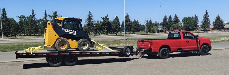 Spare tire mounted on trailer