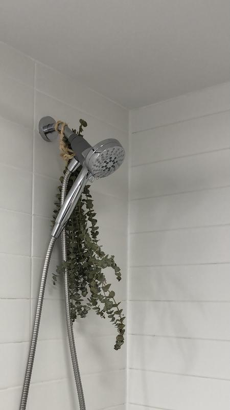 Pictured is the bathroom tile (top left is grout penned, the rest is not)