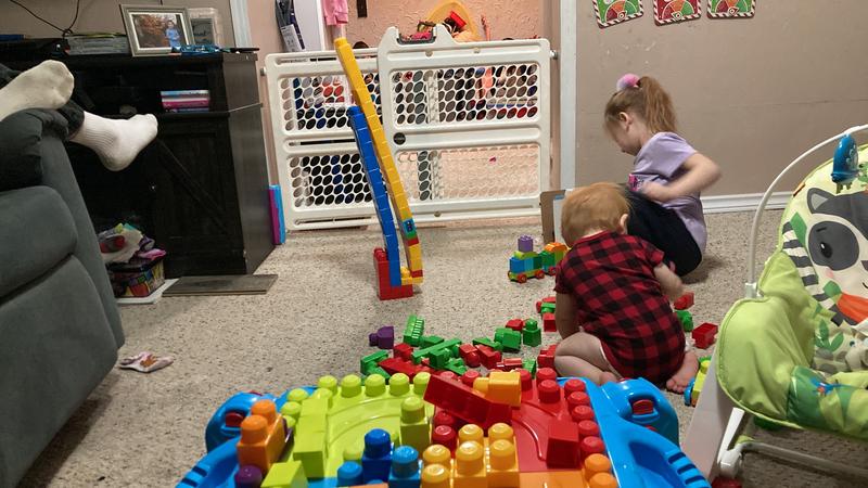 Playing with the blocks